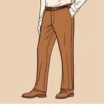 earthy brown trousers image